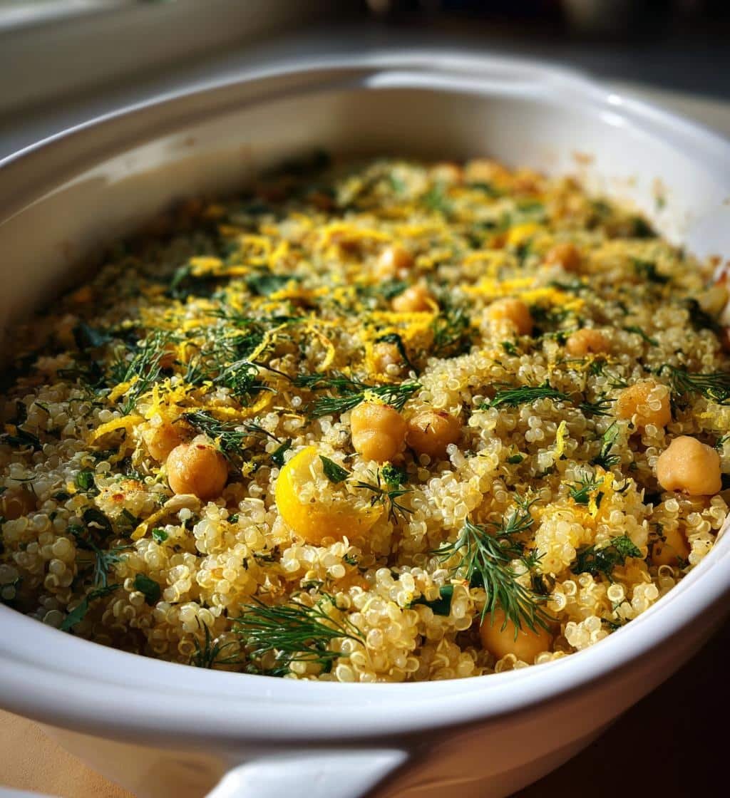 Healthy Vegan Lemon Dill Quinoa Casserole: 1 Dish Wonder 4 Healthy Vegan Lemon Dill Quinoa Casserole - detail 1