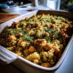 Healthy Vegan Lemon Dill Quinoa Casserole