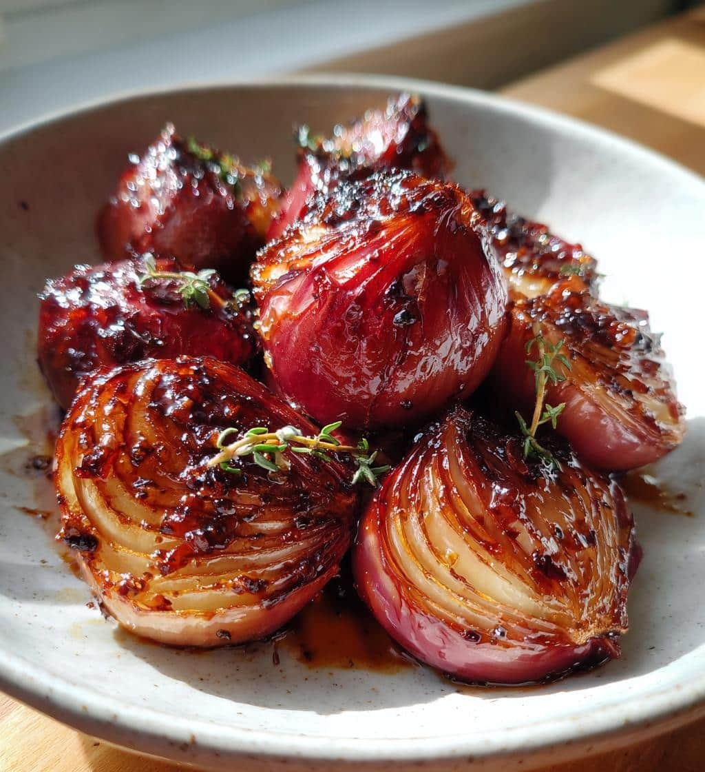 Healthy Vinegar Roasted Onions