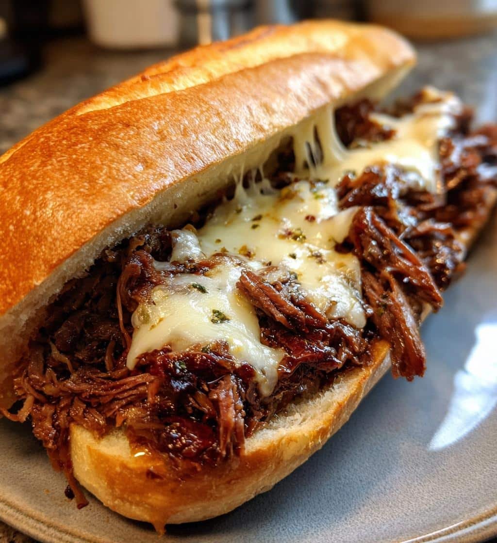 Italian Beef Sandwiches in the crockpot