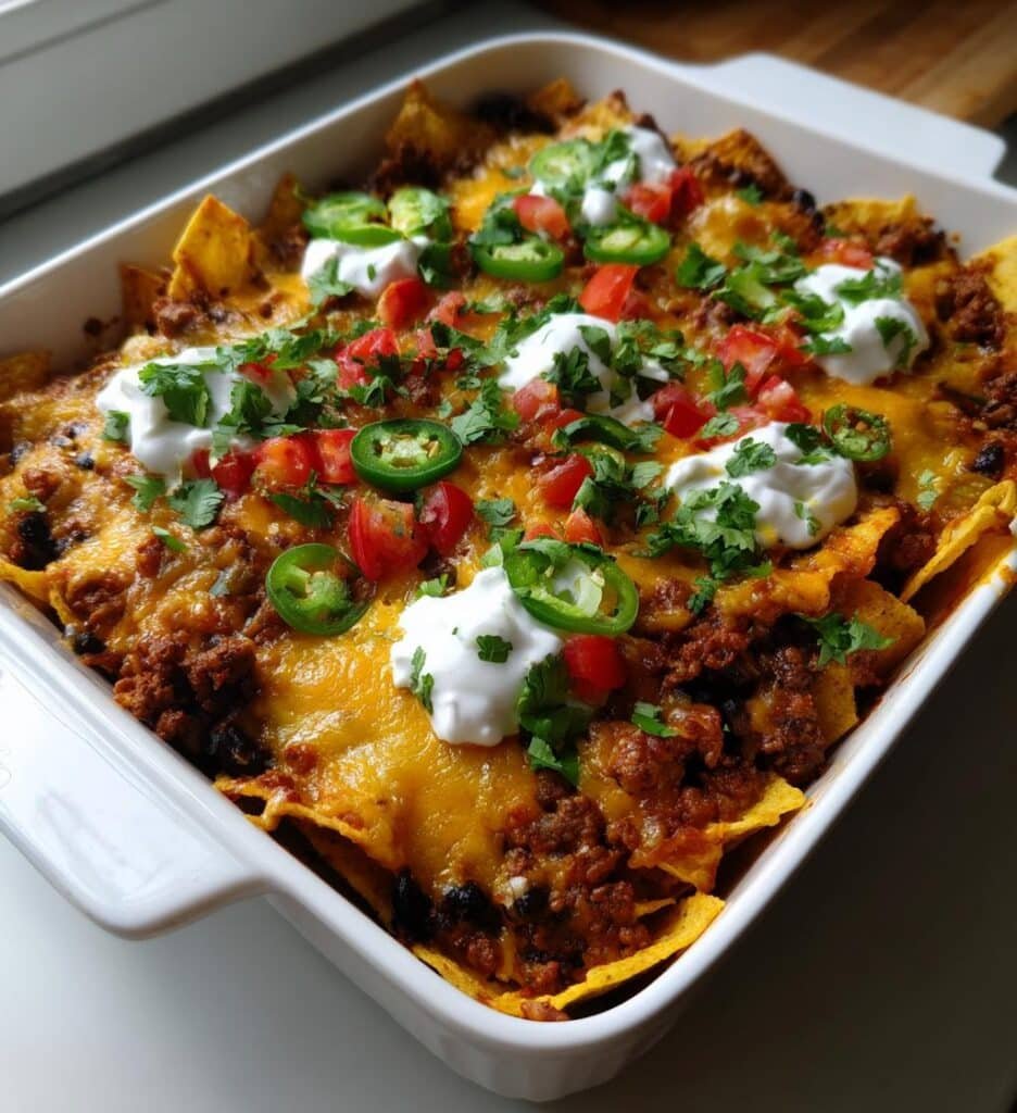 Loaded Nacho Casserole