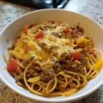 One Pot Taco Spaghetti