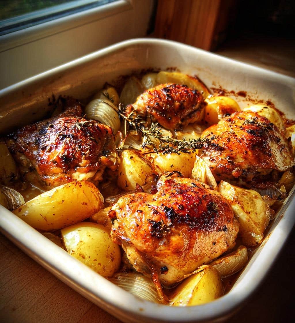 Provencial Chicken & Potatoes in the crockpot
