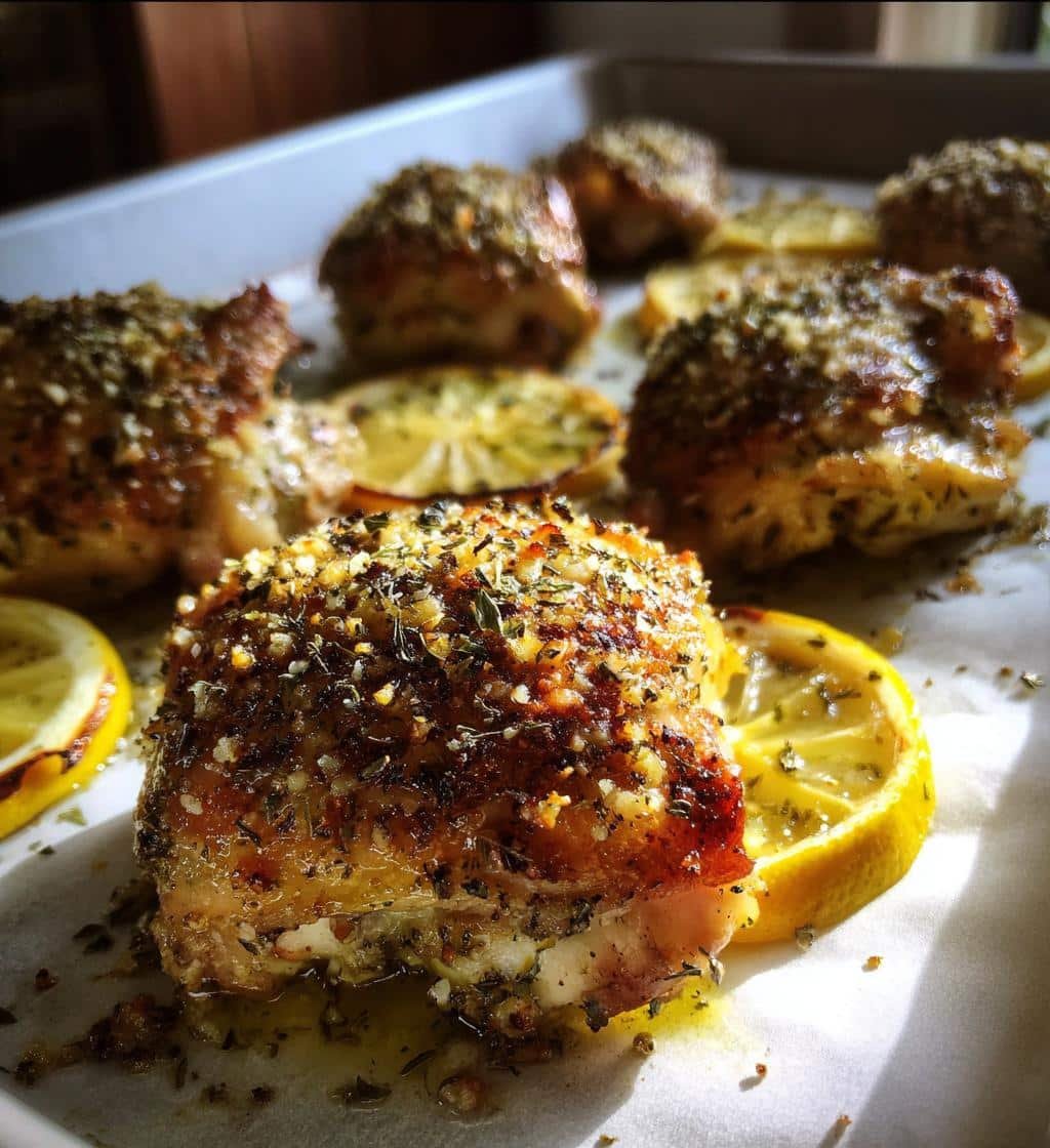Sheet Pan Parmesan Garlic Chicken Thighs - detail 1