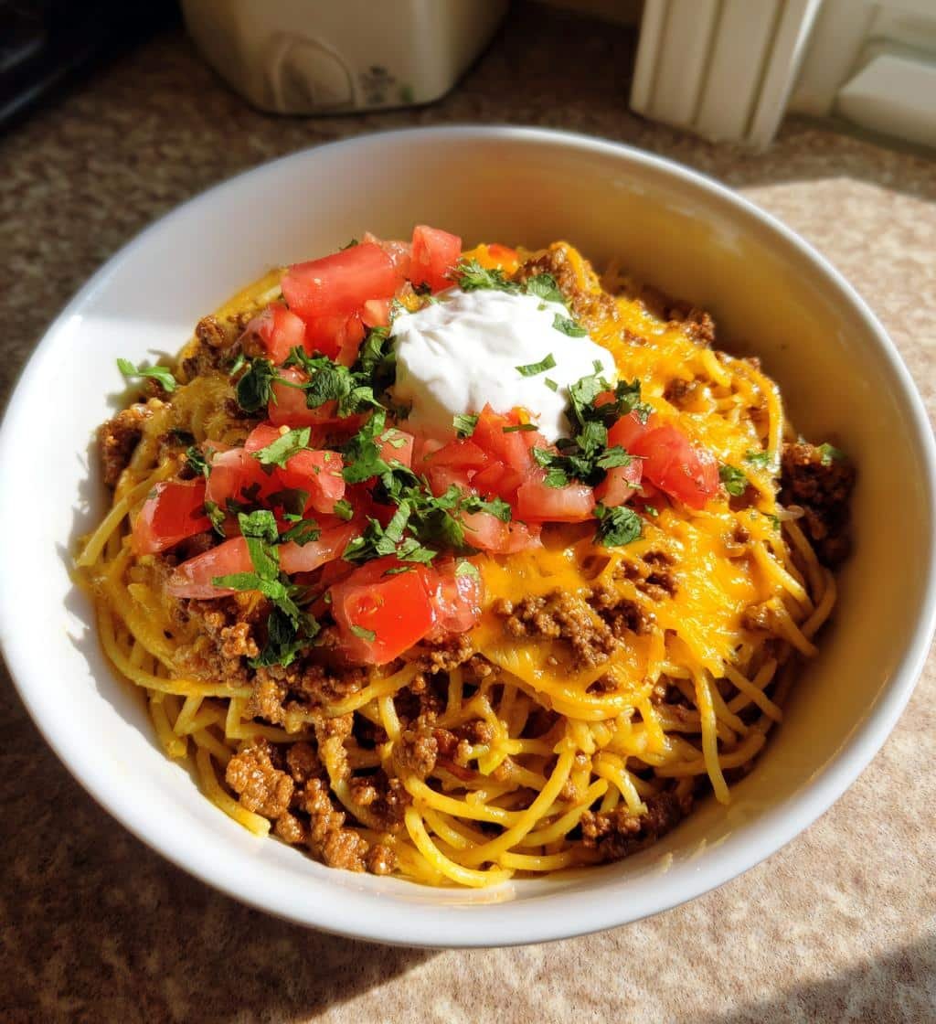 Taco spaghetti