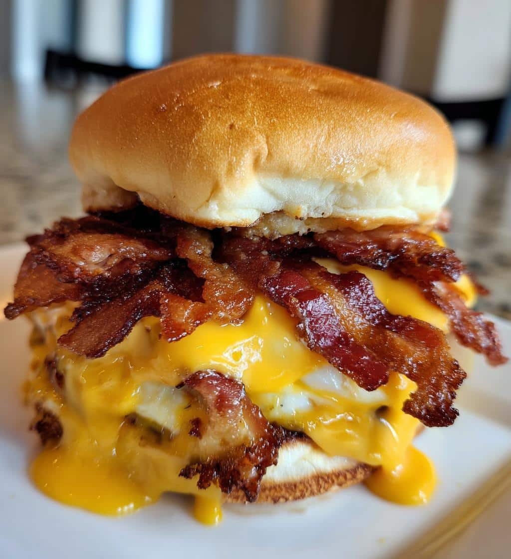 Indulgent Triple Cheese Bacon Explosion Sandwich Recipe 4 Triple Cheese Bacon Explosion Sandwich - detail 1