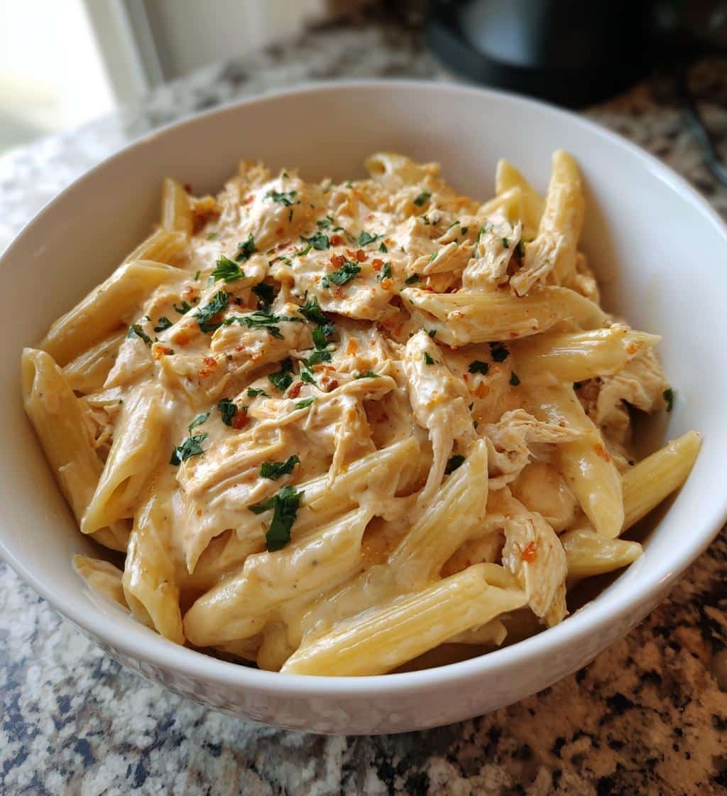 Irresistible Crockpot Creamy Chicken Pasta in 4 Hours 4 crockpot creamy chicken pasta - detail 1