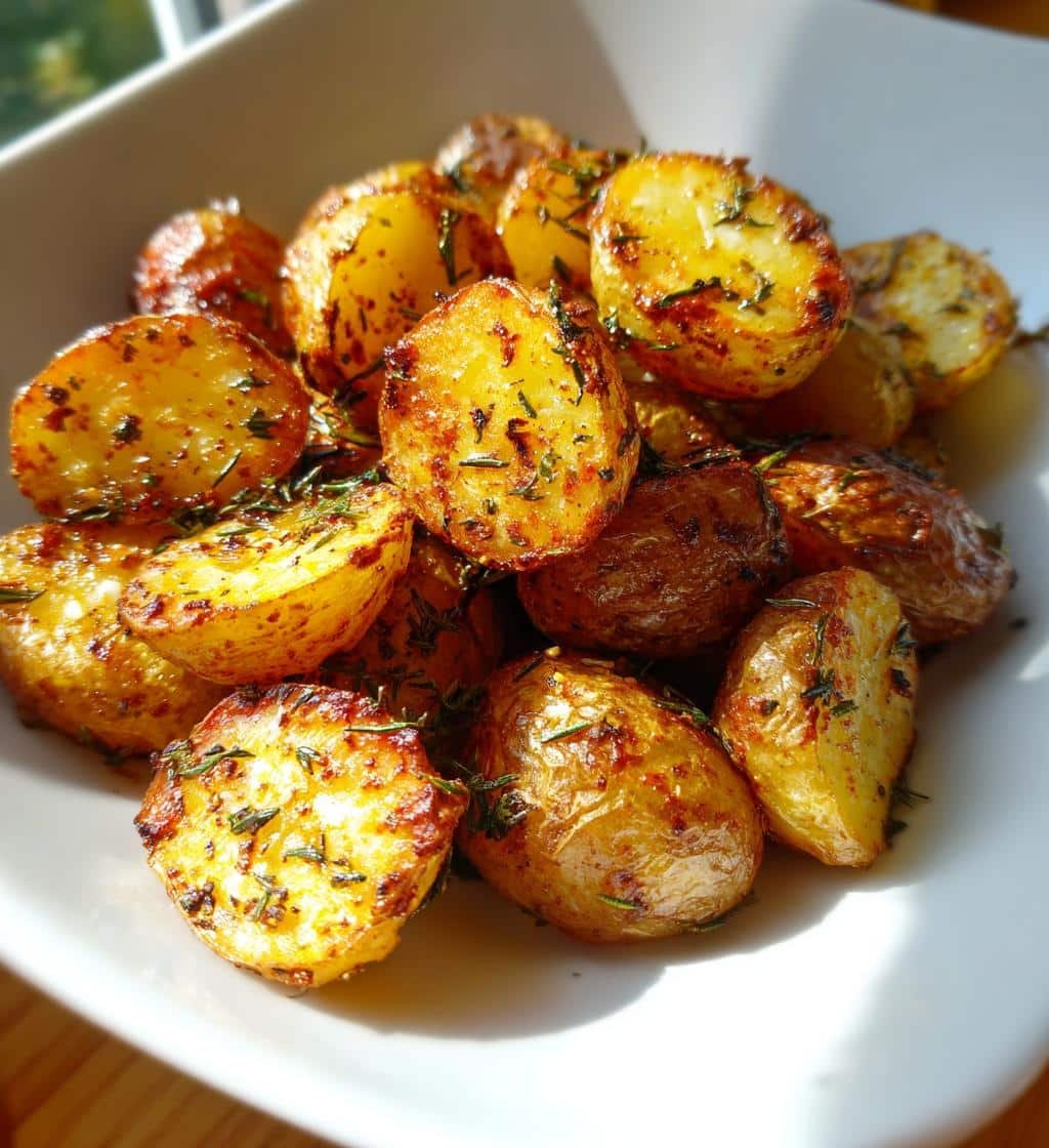 Healthy Air Fryer Baby Potatoes with Herbs - detail 1