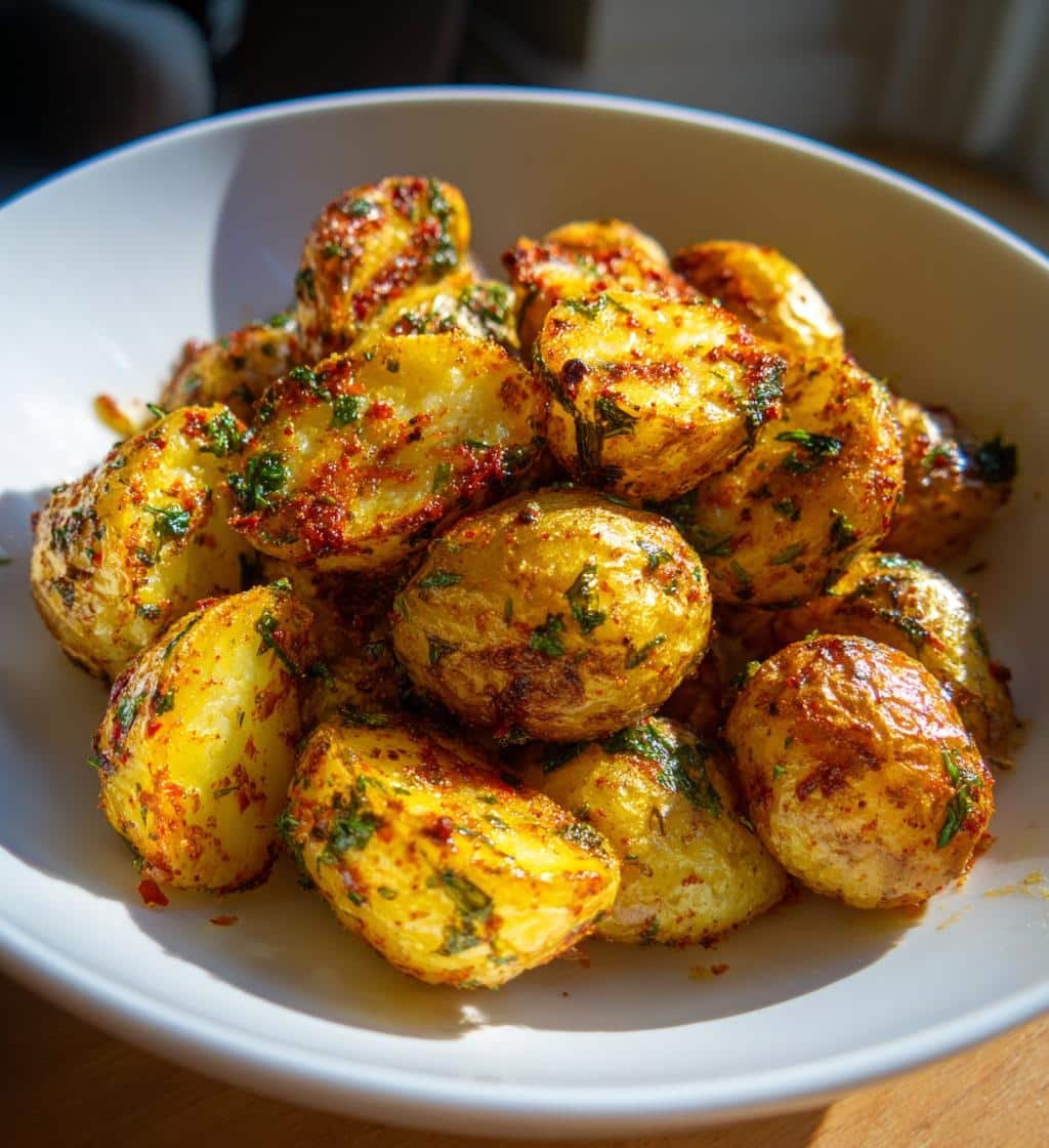 Healthy Air Fryer Baby Potatoes with Herbs