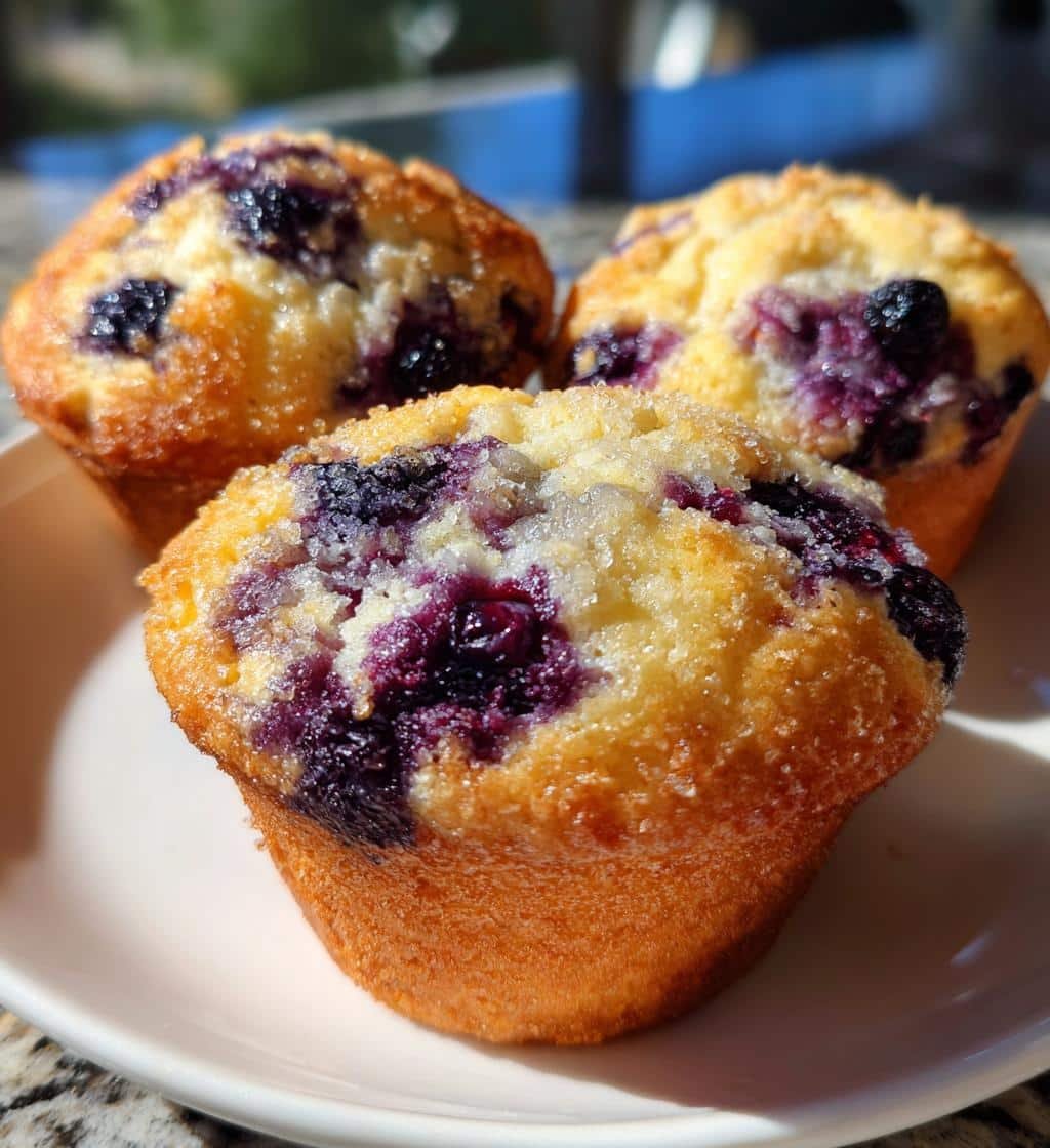 Healthy Air Fryer Blueberry Muffins