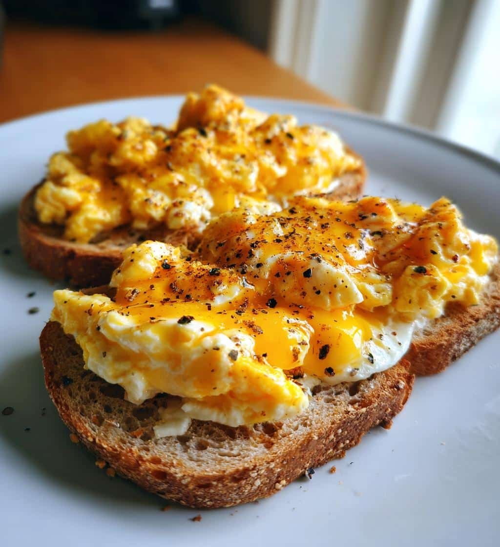 Healthy Air Fryer Egg & Cheese Breakfast Toast
