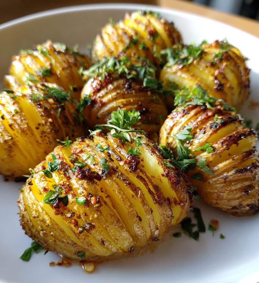 Healthy Air Fryer Hasselback Potatoes