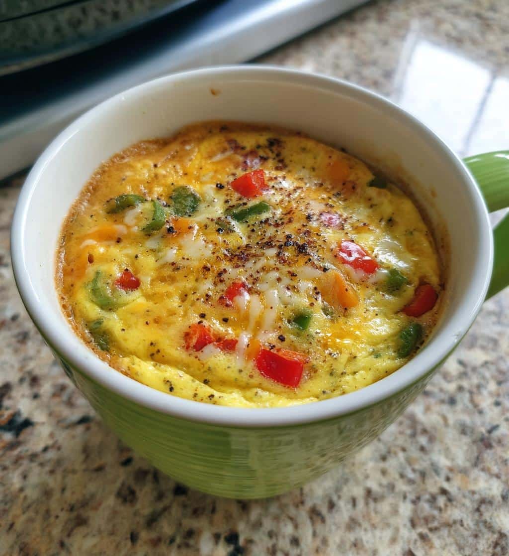 Healthy Air Fryer Omelette in a Mug