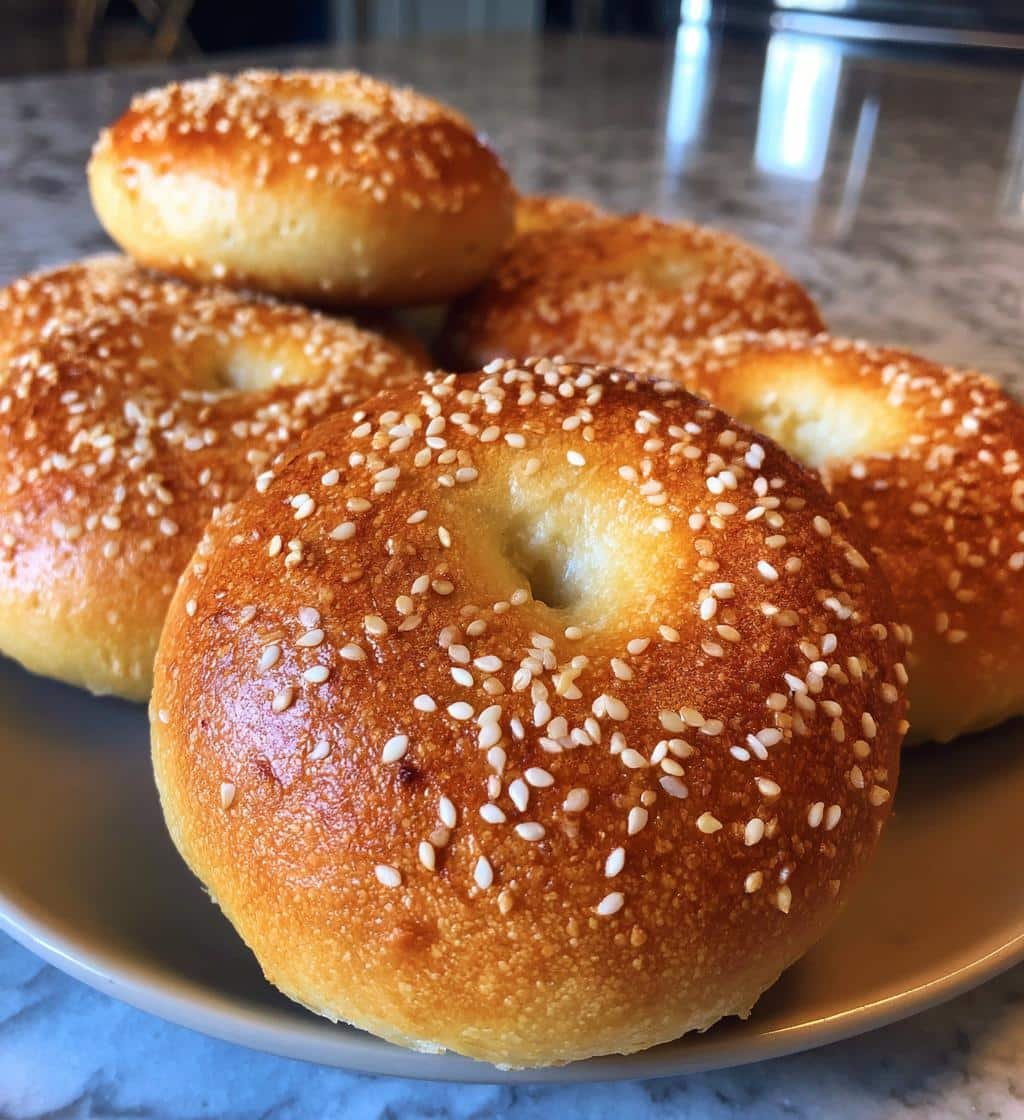 Healthy Air Fryer Viral 2-Ingredient Greek Yogurt Bagels