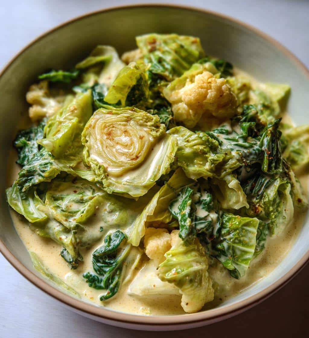 Healthy Cabbage Alfredo Meal prep - detail 1