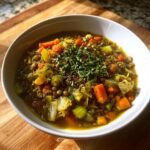 Healthy Cabbage & Lentil Soup