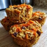 Healthy Carrot Cake Baked Oatmeal Cups