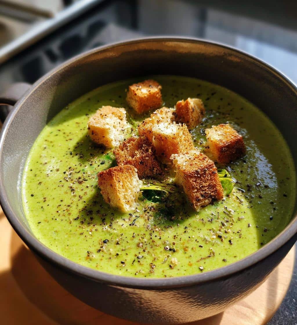 Healthy Creamy Fennel & Spinach Soup - detail 1