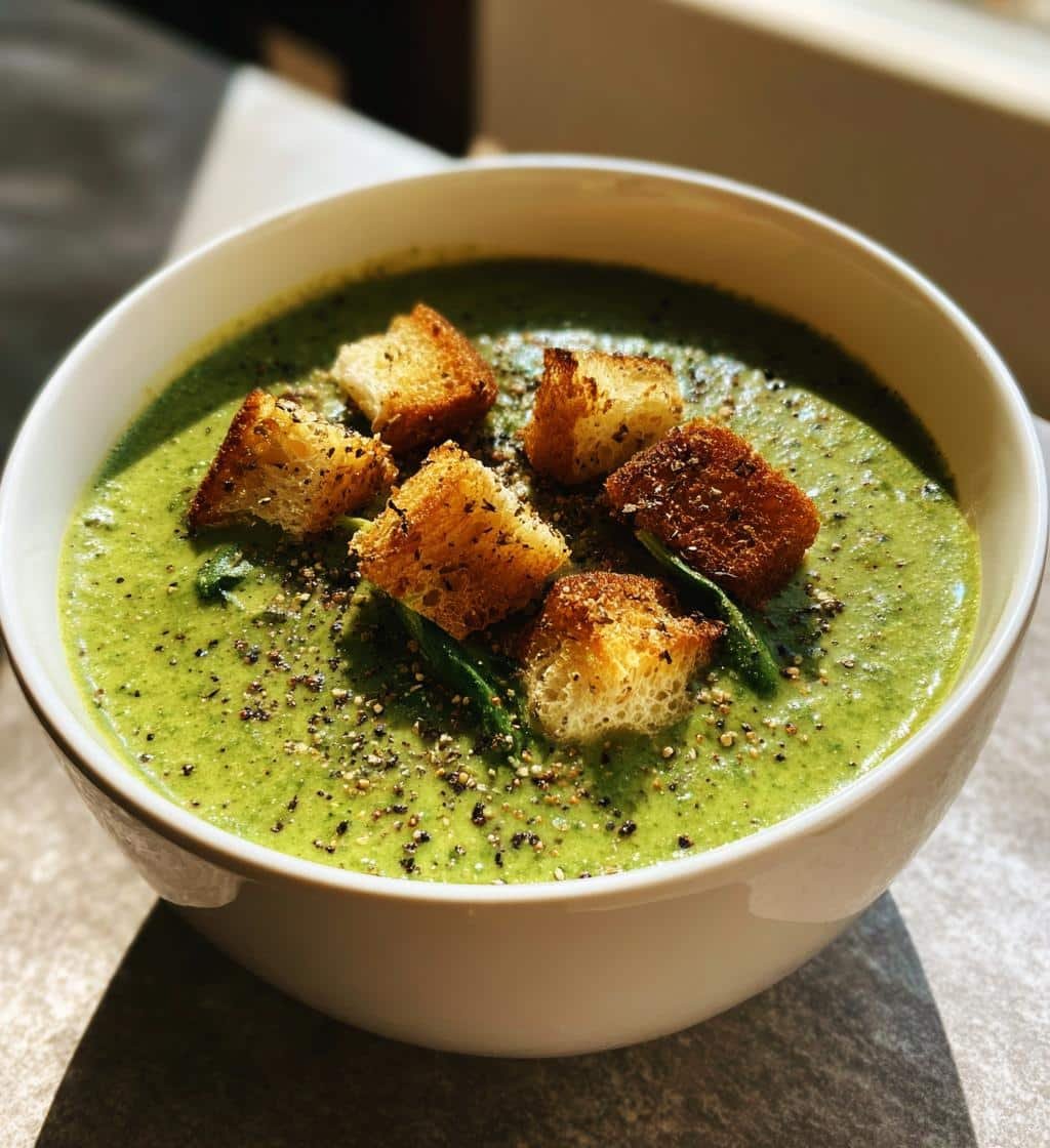 Healthy Creamy Fennel & Spinach Soup