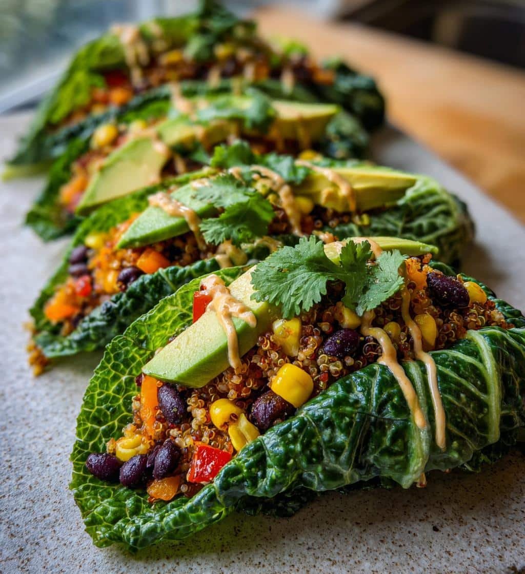 Healthy Crispy Cabbage Taco Wraps - detail 1