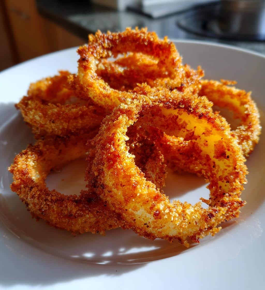 Healthy Crispy Keto Onion Rings (Pork Rind Breading) - detail 1