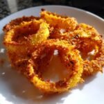 Healthy Crispy Keto Onion Rings (Pork Rind Breading)