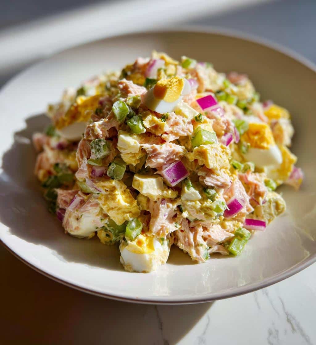 Healthy Crunchy Tuna Egg Salad