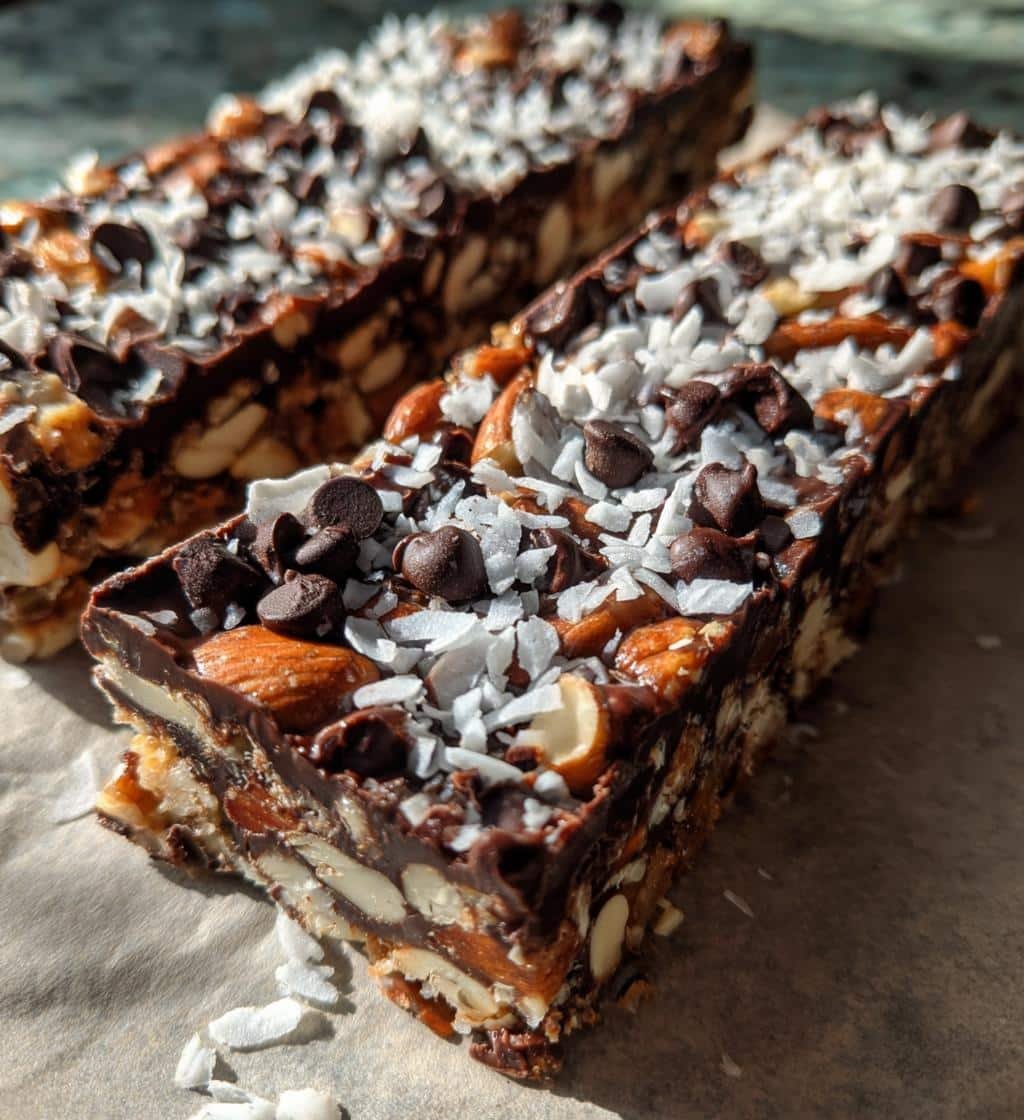 Healthy Date Caramel Chocolate Fudge Protein Bars - detail 1