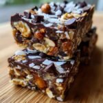 Healthy Date Caramel Chocolate Fudge Protein Bars