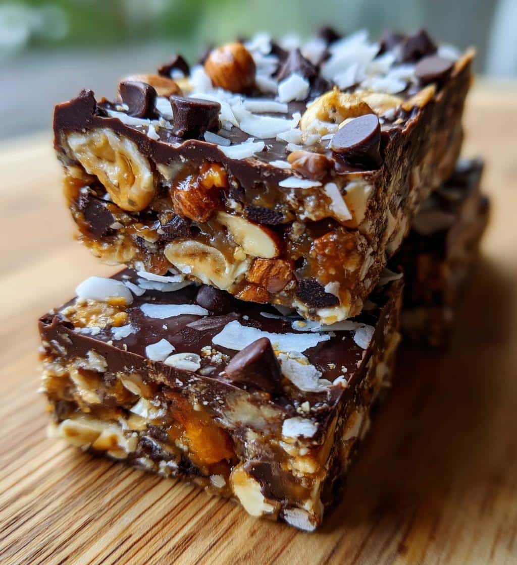 Healthy Date Caramel Chocolate Fudge Protein Bars