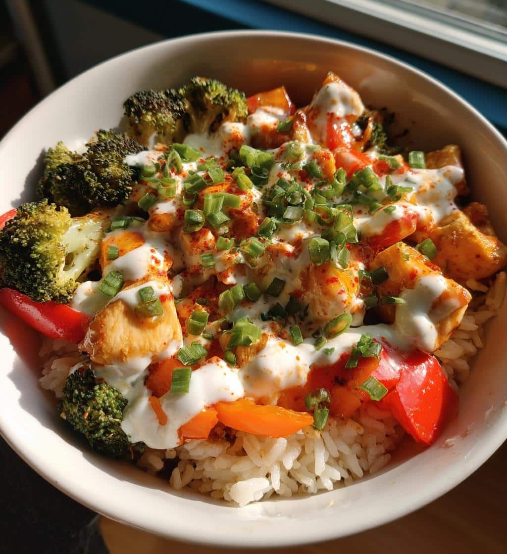 Healthy Delicious Spicy & Saucy Bang Bang Chicken Bowl - detail 1
