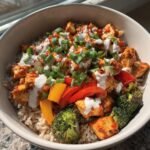 Healthy Delicious Spicy & Saucy Bang Bang Chicken Bowl