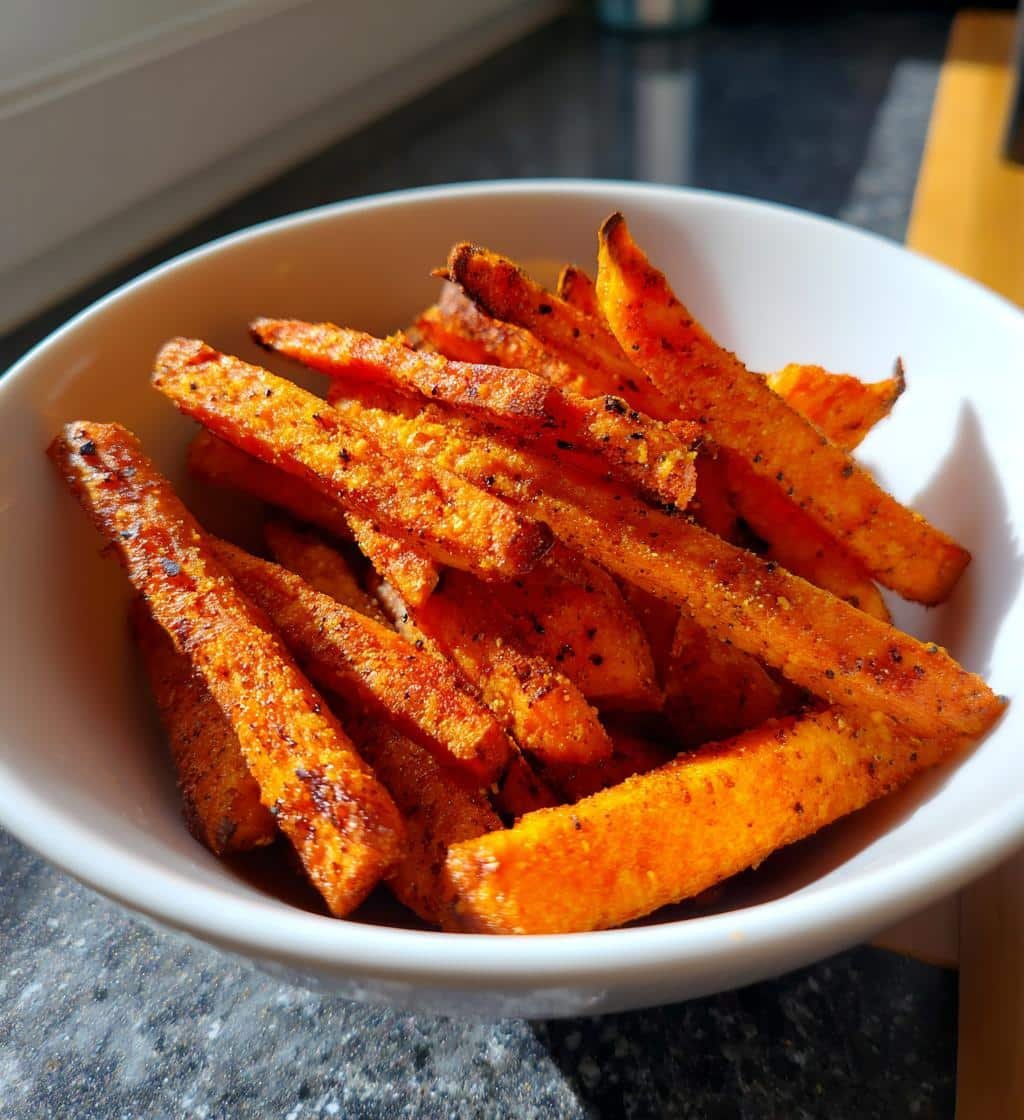 Healthy Easy Air Fryer Sweet Potato Fries (Healthier)