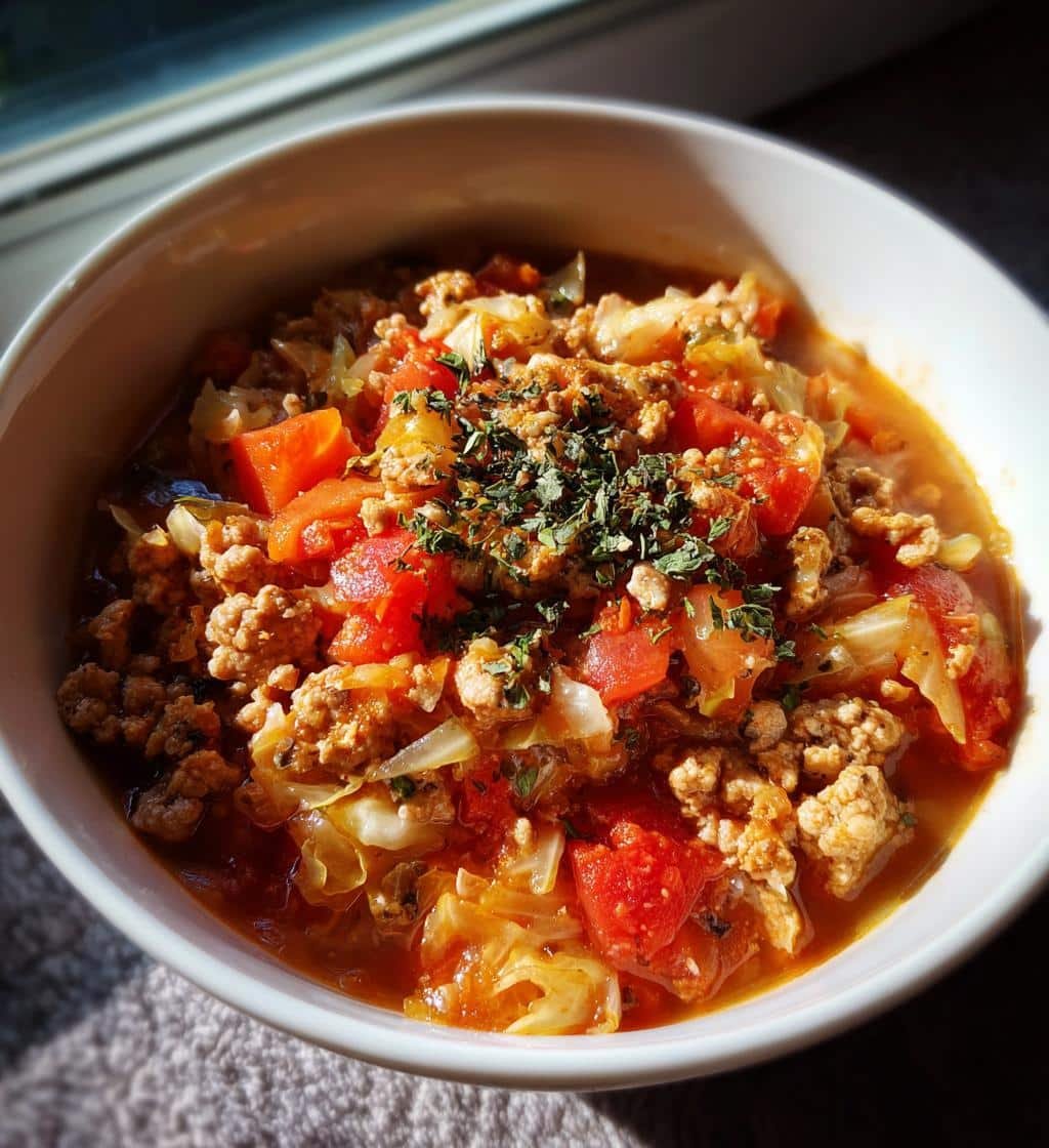 Healthy Easy Golumpki (Stuffed Cabbage) Soup Meal prep - detail 1