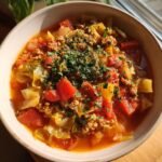 Healthy Easy Golumpki (Stuffed Cabbage) Soup Meal prep