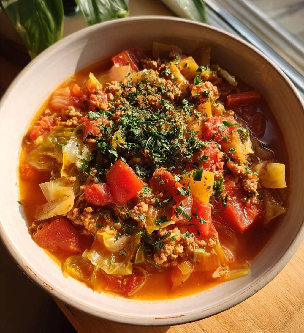 Healthy Easy Golumpki (Stuffed Cabbage) Soup Meal prep