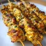 Healthy Easy Lemon Chicken Skewers
