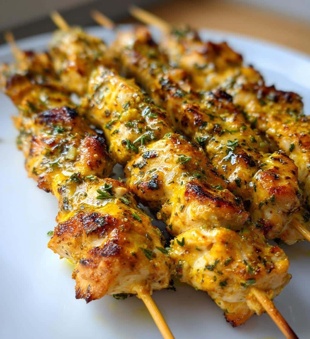 Healthy Easy Lemon Chicken Skewers