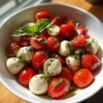Healthy Fresh Caprese Pasta Salad