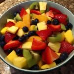 Healthy Fresh Fruit Salad with Honey Lime Dressing
