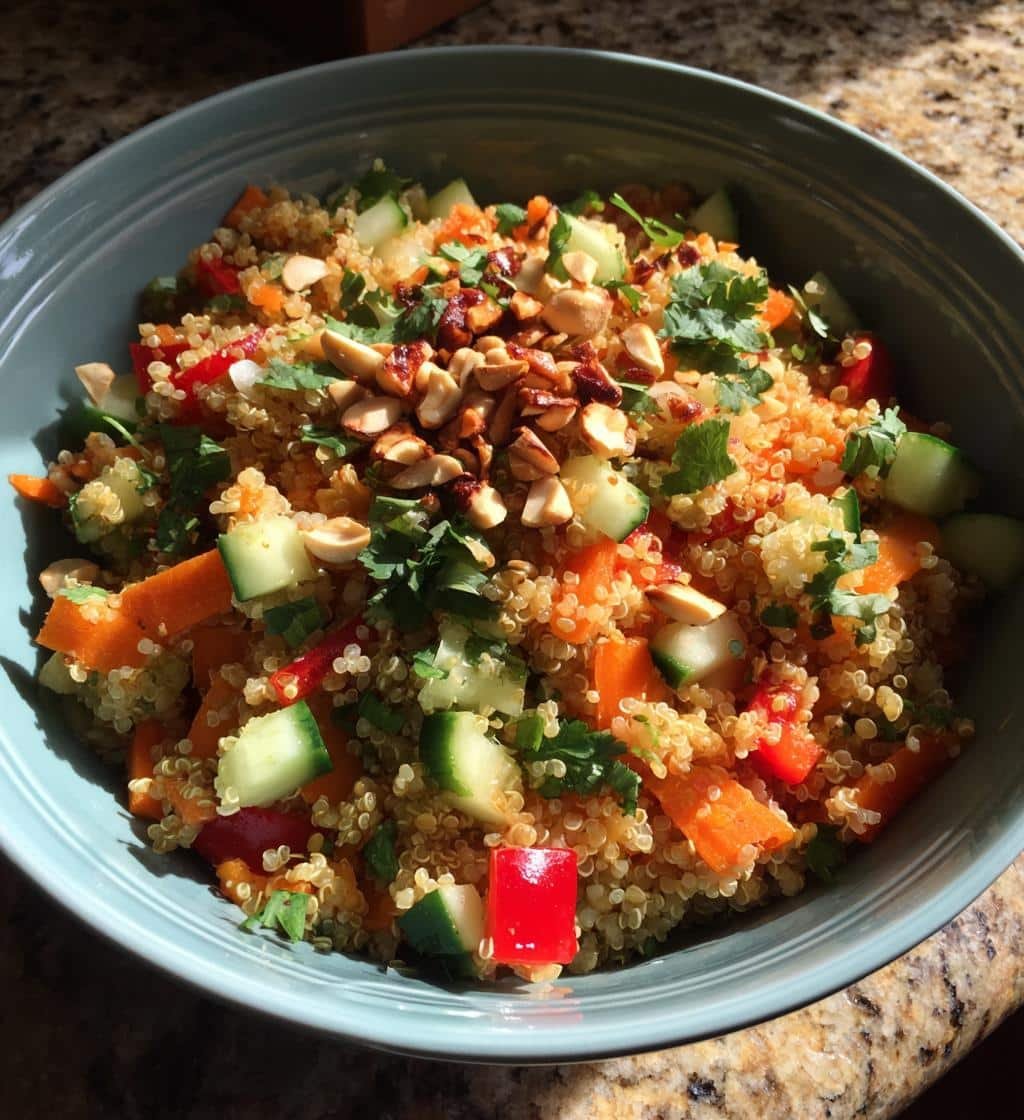 Healthy Gluten-Free Zesty Thai Quinoa Salad 4 Healthy Gluten-Free Zesty Thai Quinoa Salad - detail 1