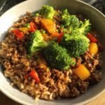 Healthy Ground Beef Hot Honey Bowl