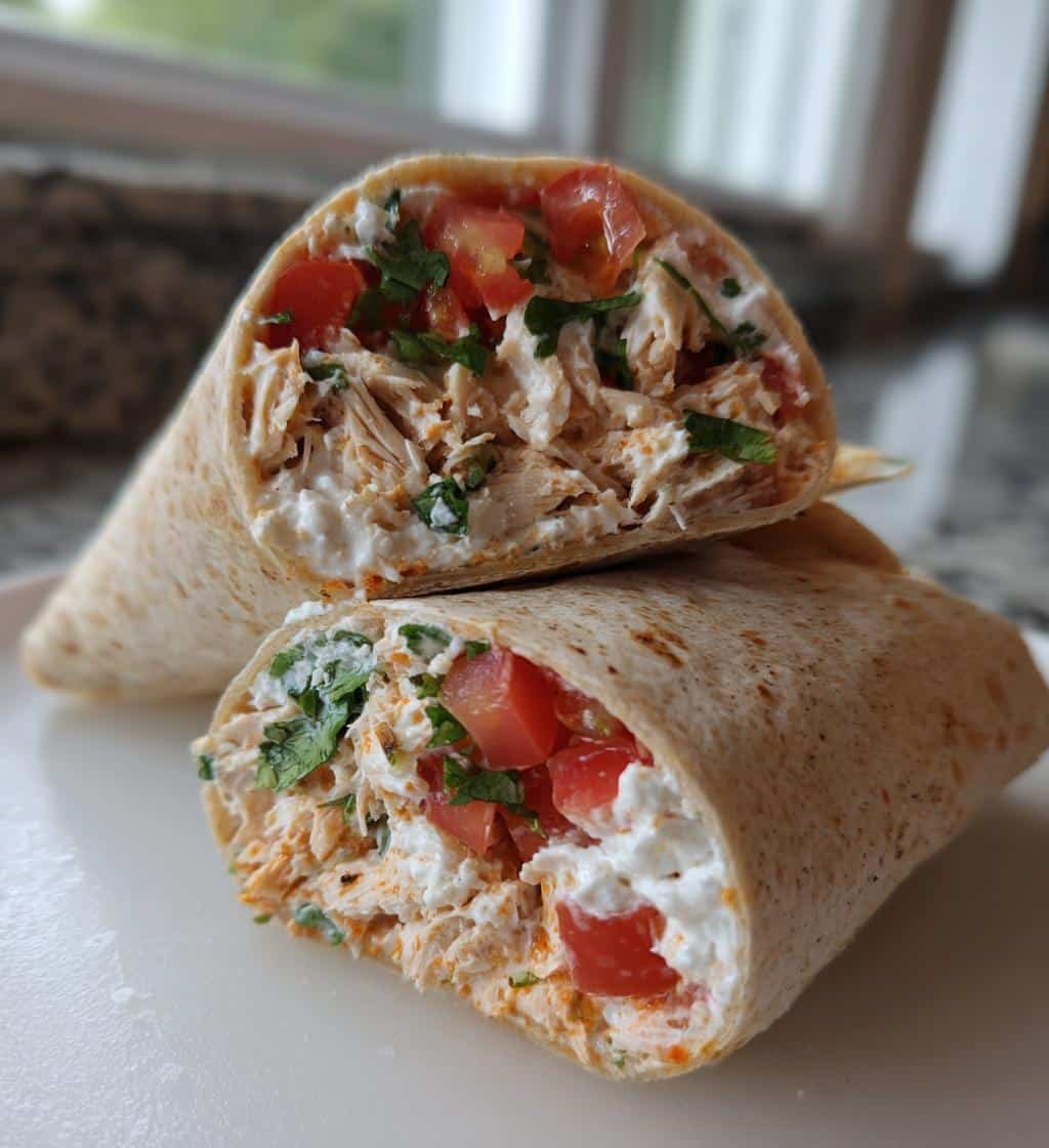 Healthy High-Protein Cottage Cheese Wrap with Lime Chicken - detail 1