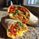 Healthy High-Protein Cottage Cheese Wrap with Lime Chicken