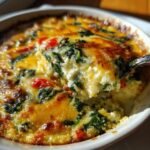 Healthy High-Protein Crockpot Cottage Cheese Casserole
