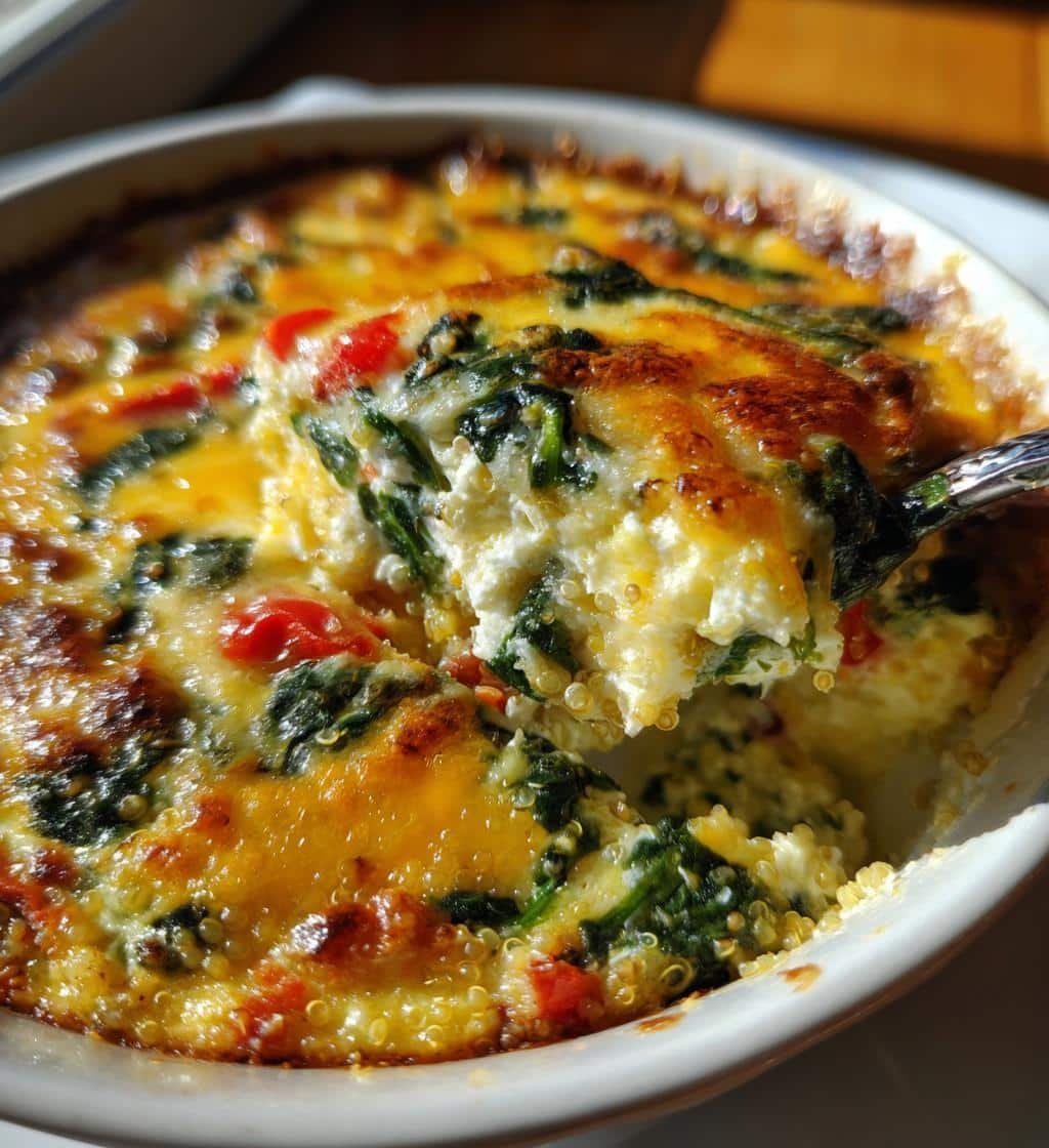 Healthy High-Protein Crockpot Cottage Cheese Casserole