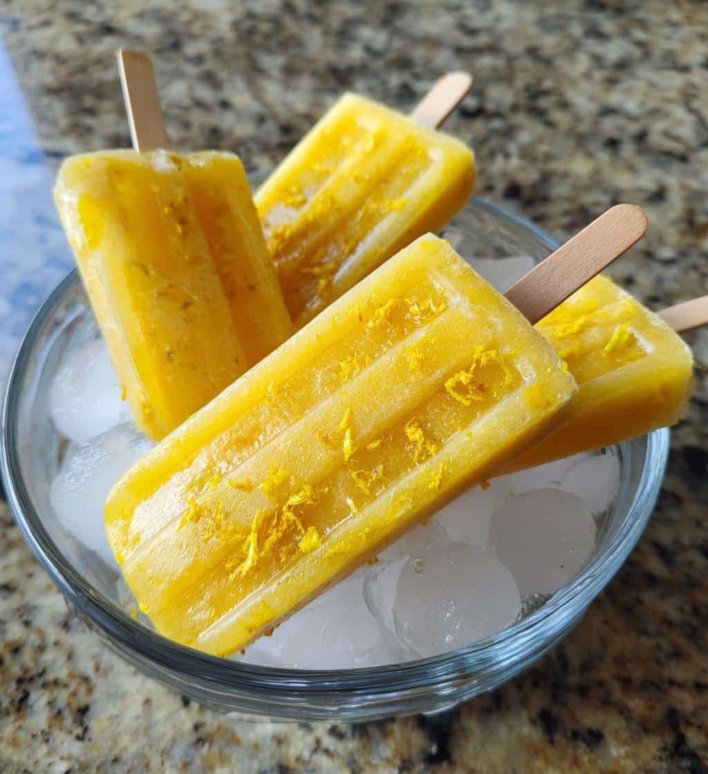 Healthy Honey and Lemonade Popsicles - detail 1