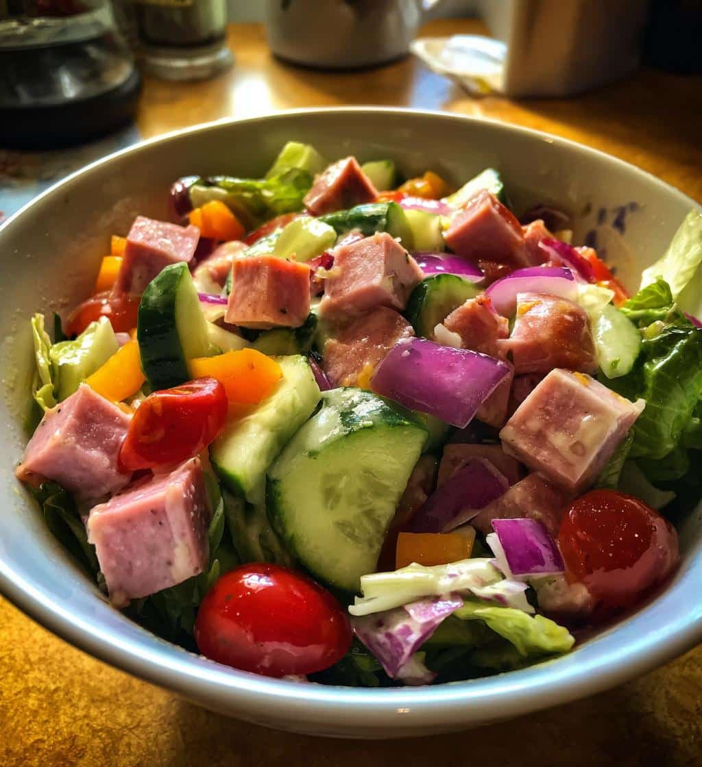 Healthy Italian Grinder Salad (Chopped Sub Salad) - detail 1