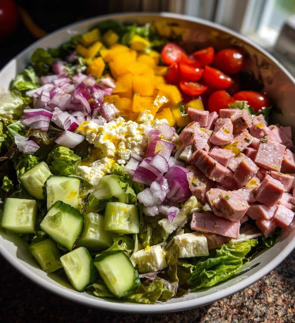 Healthy Italian Grinder Salad (Chopped Sub Salad)