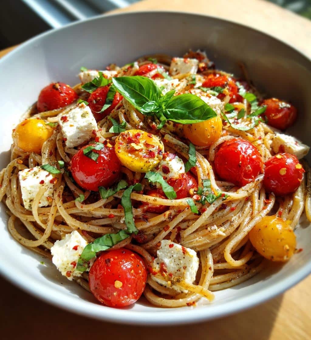 Healthy Keto Feta Pasta (Low-Carb Version)